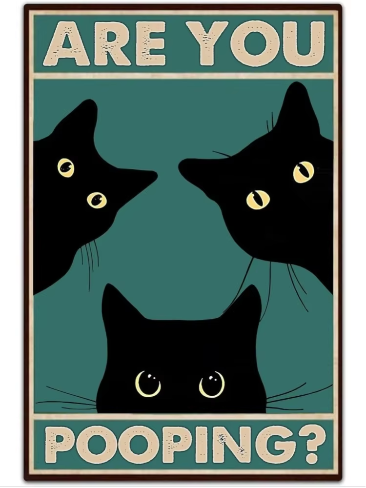Vintage Decor Black Cat Wall A – Home Bathroom Furniture Bewertung und Preis