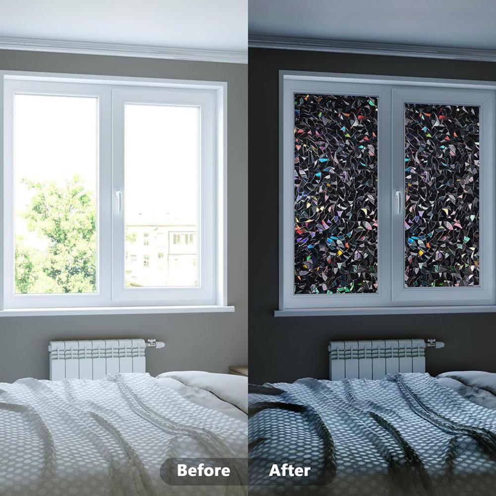 3D Black Rainbow Window Blacko – Home Bathroom Window Tint Bewertung und Preis