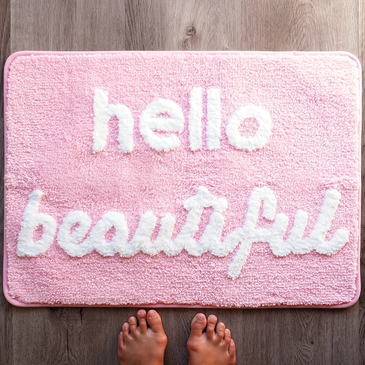 1pc, Hello Beautiful Non-slip  – Home Goods Bathroom Mats Bewertung und Preis