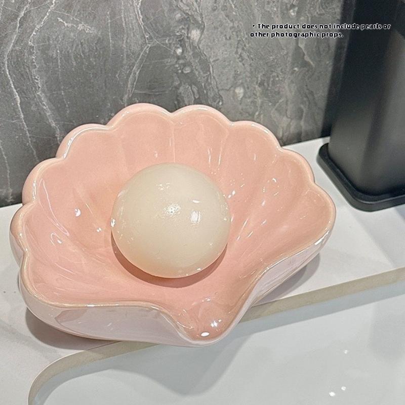 1/2Pcs Shell Shape Drain Soap  – Home Bathroom Accessories Bewertung und Preis