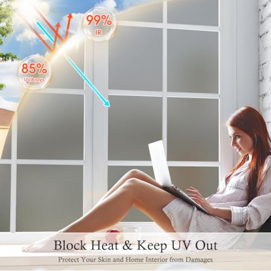 Window Privacy Film Frosted Gl – Home Bathroom Window Tint Bewertung und Preis