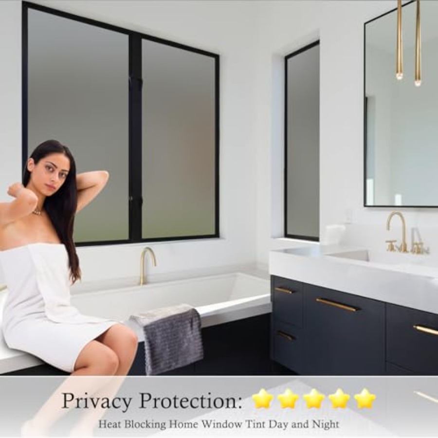 Window Privacy Film Frosted Gl – Home Bathroom Window Tint Bewertung und Preis
