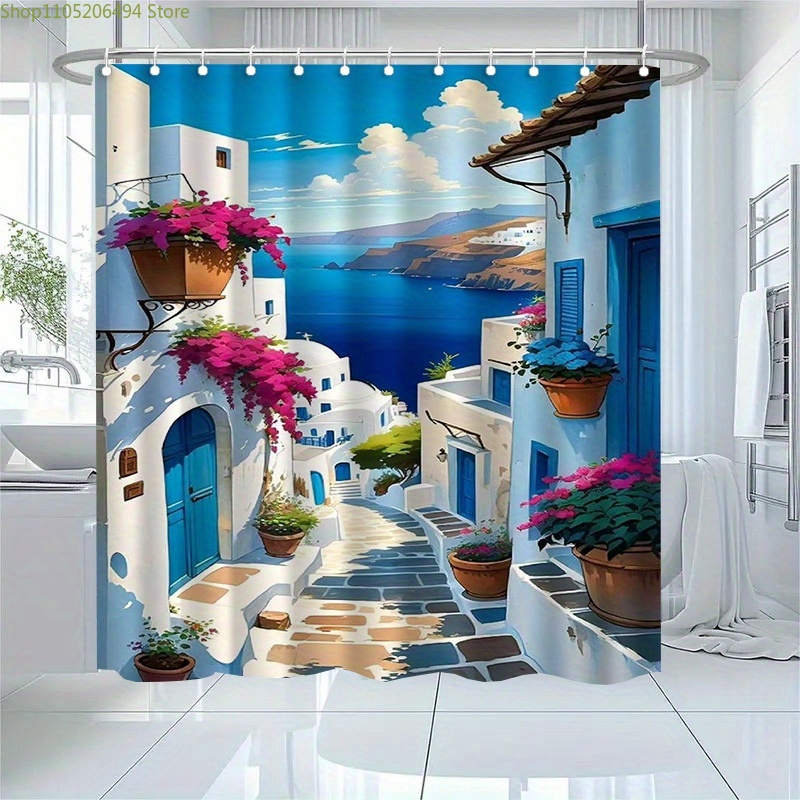 Santorini Greek Island Shower  – Home Bathroom Ideas Bewertung und Preis