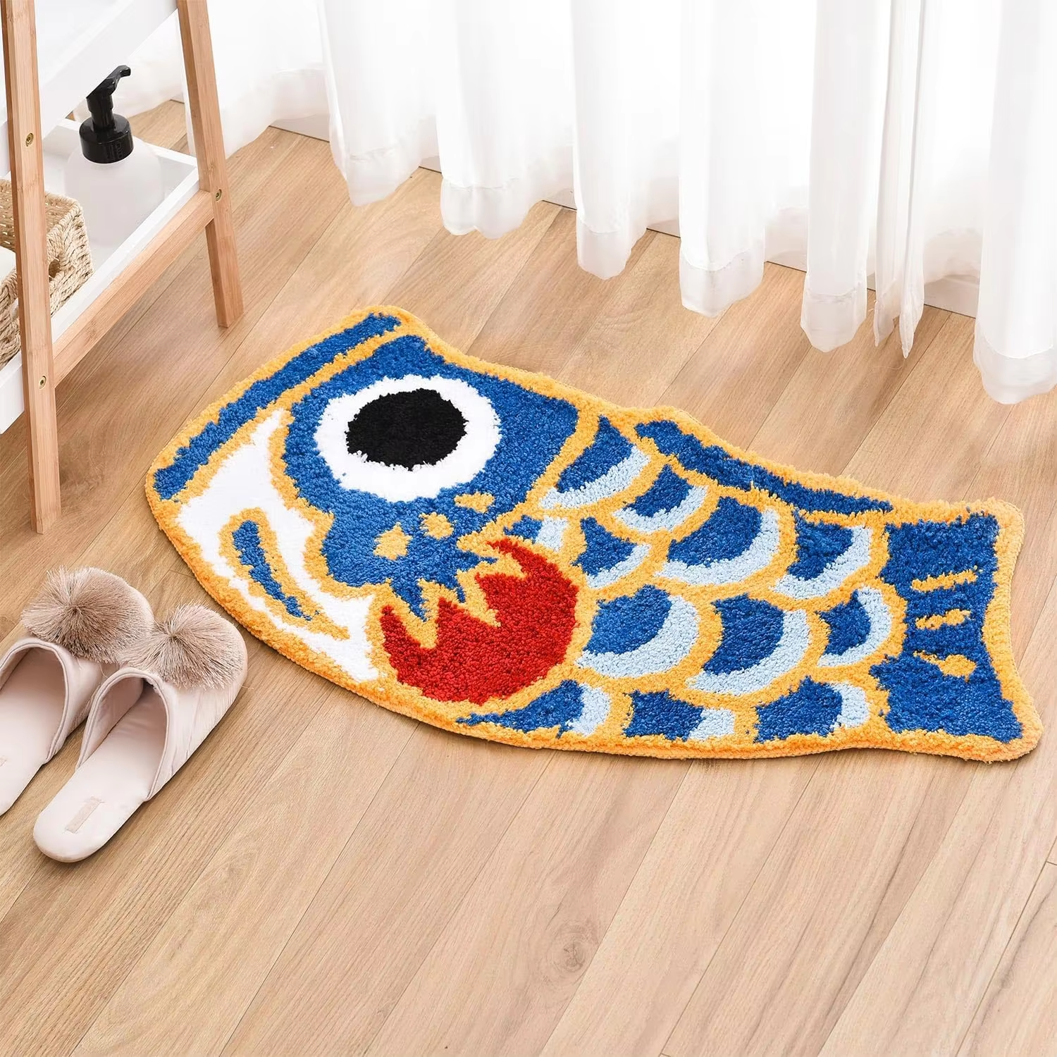 VIKAMA Auspicious Carp Carpet  – Home Goods Bathroom Mats Bewertung und Preis